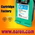 Printer ink cartridges for hp75xl reman inkjet for hp 75xl cb338w